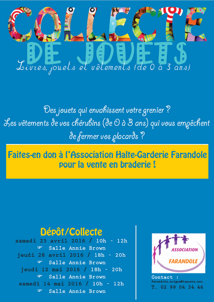 Affiche collecte de jouets